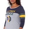 imageUltra Game Womens NBA Official Raglan Baseball 34 Long Sleeve ShirtTeam Color