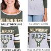 imageUltra Game Womens NBA Official Raglan Baseball 34 Long Sleeve ShirtTeam Color