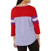 imageUltra Game Womens NBA Official Raglan Baseball 34 Long Sleeve ShirtTeam Color