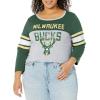 imageUltra Game Womens NBA Official Raglan Baseball 34 Long Sleeve ShirtTeam Color