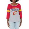imageUltra Game Womens NBA Official Raglan Baseball 34 Long Sleeve ShirtTeam Color