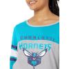 imageUltra Game Womens NBA Official Raglan Baseball 34 Long Sleeve ShirtTeam Color