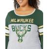 imageUltra Game Womens NBA Official Raglan Baseball 34 Long Sleeve ShirtTeam Color