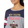 imageUltra Game Womens NBA Official Raglan Baseball 34 Long Sleeve ShirtTeam Color