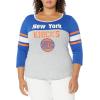 imageUltra Game Womens NBA Official Raglan Baseball 34 Long Sleeve ShirtTeam Color