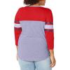 imageUltra Game Womens NBA Official Raglan Baseball 34 Long Sleeve ShirtTeam Color
