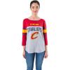 imageUltra Game Womens NBA Official Raglan Baseball 34 Long Sleeve ShirtTeam Color