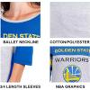 imageUltra Game Womens NBA Official Raglan Baseball 34 Long Sleeve ShirtTeam Color