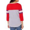 imageUltra Game Womens NBA Official Raglan Baseball 34 Long Sleeve ShirtTeam Color