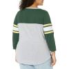 imageUltra Game Womens NBA Official Raglan Baseball 34 Long Sleeve ShirtTeam Color