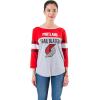 imageUltra Game Womens NBA Official Raglan Baseball 34 Long Sleeve ShirtTeam Color