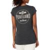 imageUltra Game Womens NBA Official Relaxed Short Sleeve TShirtCharcoal