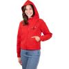 imageUltra Game Womens Super Soft Crop Top Full Zip Hoodie SweatshirtTeam Color