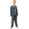 imageUltra Game Youth NBA Official 2Piece Super Soft Button Down Pajamas SetBoys Sizes