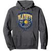 imageNBA Official Indiana Pacers Exclusive Playoffs 2025 Pullover HoodieDark Heather Grey