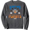 imageNBA Official New York Knicks 2025 Playoffs SweatshirtDark Heather Grey