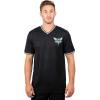 imageUltra Game Mens NBA Official Game Time Soft Mesh Short Sleeve VNeck Tee ShirtBlack