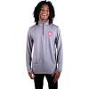 imageUltra Game Mens NBA Official Quarter Zip Long Sleeve Pullover TShirtHeather Charcoal