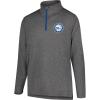 imageUltra Game NBA Mens NBA Mens Quarter Zip Long Sleeve Pullover TShirtHeather Charcoal