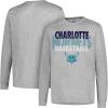 imageUltra Game NBA Official Mens Super Soft Supreme Long Sleeve TShirt  Unisex Charlotte Hornets Heather Gray XXLarge