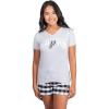 imageUltra Game NBA Womens Sleepwear Soft TShirt ampamp Flannel Shorts Loungewear Pajama SetSan Antonio Spurs