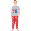 imageUltra Game Youth NBA Official 2 Piece Pjs Lounge Pants ampamp Tee SetBoy Sizes