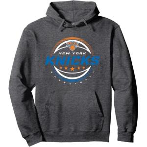 imageNBA New York Knicks The Rock Pullover HoodieDark Heather Grey