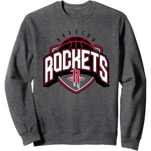 imageNBA Official Houston Rockets Hang Time SweatshirtDark Heather Grey