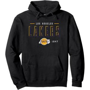 imageNBA Official Los Angeles Lakers Half Moon Pullover HoodieBlack