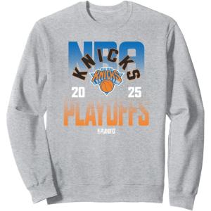 imageNBA Official New York Knicks 2025 Playoffs SweatshirtHeather Grey