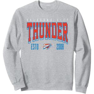 imageNBA Official Oklahoma City Thunder Battle Tested SweatshirtHeather Grey