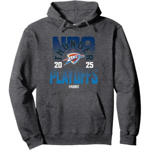 imageNBA Official Oklahoma City Thunder Playoffs 2025 Pullover HoodieDark Heather Grey