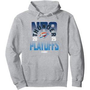 imageNBA Official Oklahoma City Thunder Playoffs 2025 Pullover HoodieHeather Grey