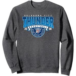imageNBA Oklahoma City Thunder Coming At Ya SweatshirtDark Heather Grey