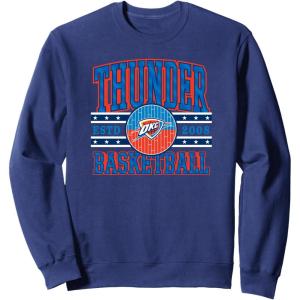 imageNBA Oklahoma City Thunder Courtside SweatshirtNavy Blue