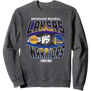 imageNBA Rivals Los Angeles Lakers VS Golden State Warriors SweatshirtDark Heather Grey
