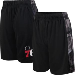 imageUltra Game Boys Youth NBA Official Active Knit Slam Basketball Training Shorts with Breathable Satin Mesh PanelsBlack