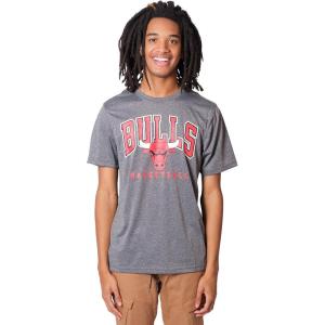 imageUltra Game Mens NBA Official Arched Plexi Short Sleeve Tee ShirtCharcoal Heather