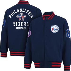 imageUltra Game Mens NBA Official Game Time Varsity JacketTeam Color 23