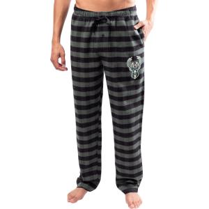 imageUltra Game Mens NBA Official Sleepwear Super Soft Flannel Pajama Loungewear PantsMilwaukee Bucks