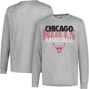 imageUltra Game NBA Adult Men TShirt Supreme Long Sleeve Pullover Tee Shirt GrayHeather Gray
