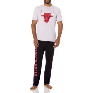 imageUltra Game NBA Mens 2 Piece Super Soft TShirt ampamp Lounge Pants SetChicago Bulls