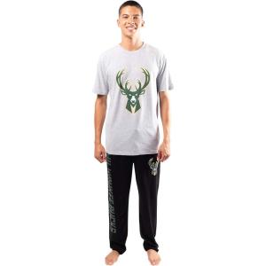 imageUltra Game NBA Mens 2 Piece Super Soft TShirt ampamp Lounge Pants SetMilwaukee Bucks