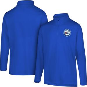imageUltra Game NBA Mens Quarter Zip Pullover Long Sleeve TeeTeam Color