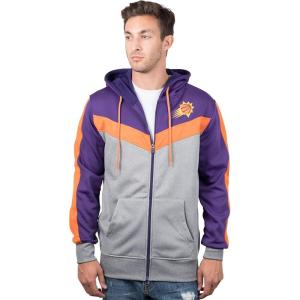 imageUltra Game NBA mens Ultra Game Nba Mens Contrast Back Cut Full Zip Hoodie SweatshirtDark Purple
