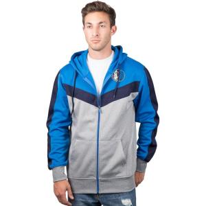 imageUltra Game NBA mens Ultra Game Nba Mens Contrast Back Cut Full Zip Hoodie SweatshirtDeep Blue