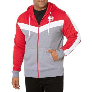 imageUltra Game NBA mens Ultra Game Nba Mens Contrast Back Cut Full Zip Hoodie SweatshirtRed