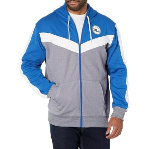 imageUltra Game NBA mens Ultra Game Nba Mens Contrast Back Cut Full Zip Hoodie SweatshirtRoyal