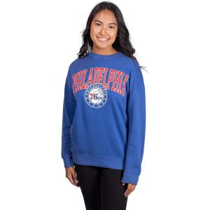 imageUltra Game Womens NBA Official Extra Soft Fleece Distressed Oversized Pullover SweatshirtTeam Color
