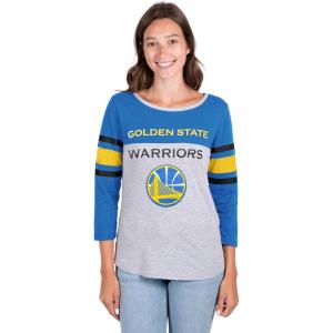 imageUltra Game Womens NBA Official Raglan Baseball 34 Long Sleeve ShirtGray